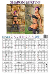 Sharon Burton 13x19 2021 year Wall Calendar (High Quality)