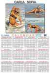 Carla Sofia-13x19 in- High-Quality Wall Calendar.  Feb-2022-Jan-2023
